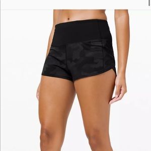 Lululemon speed up- HIGH RISE lined short